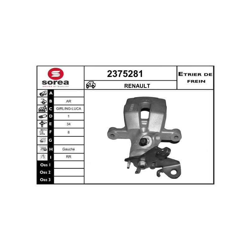 Étrier de frein EAI