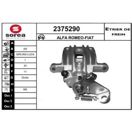 Étrier de frein EAI