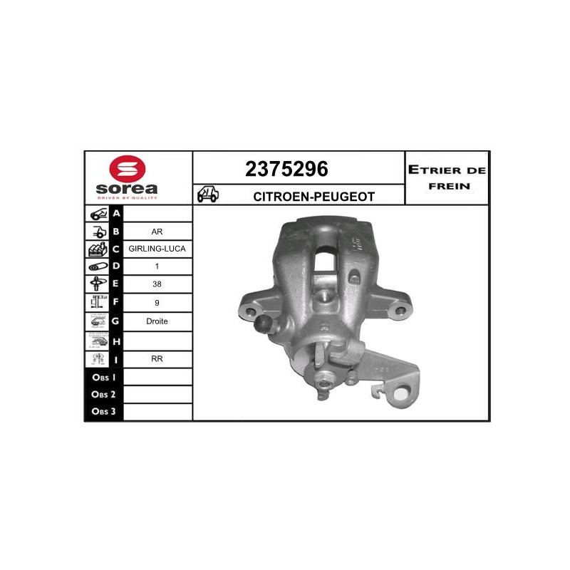 Étrier de frein EAI