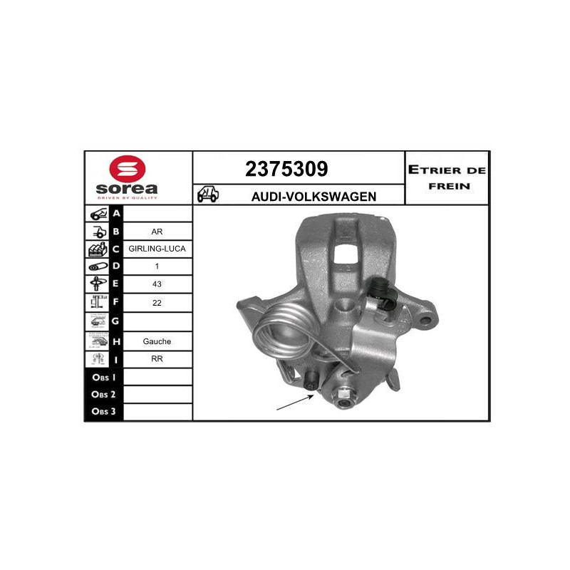 Étrier de frein EAI