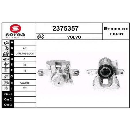 Étrier de frein EAI