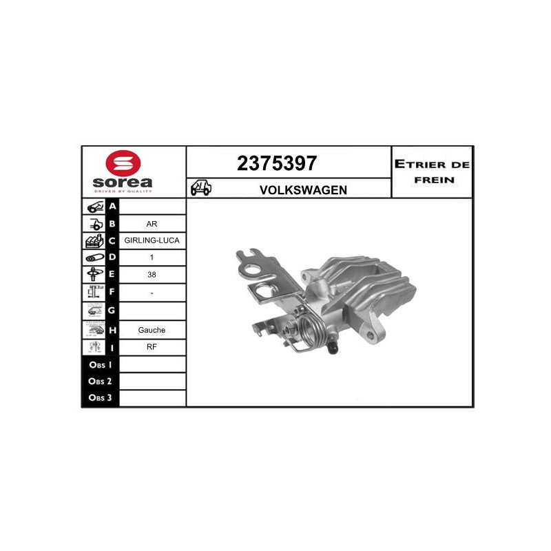 Étrier de frein EAI