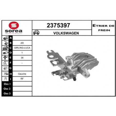 Étrier de frein EAI