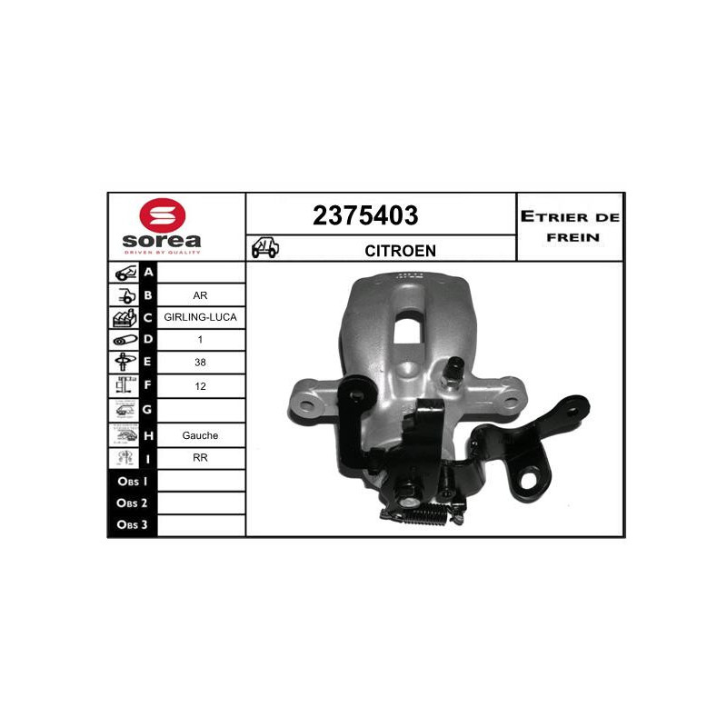 Étrier de frein EAI