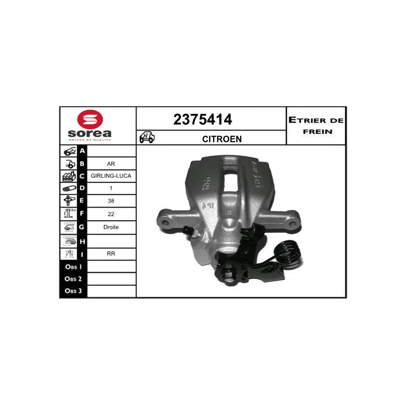 Étrier de frein EAI