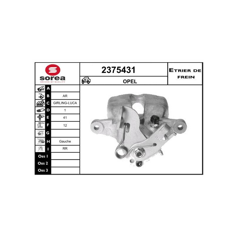 Étrier de frein EAI