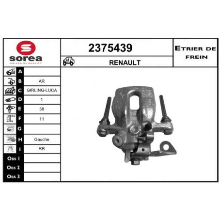 Étrier de frein EAI