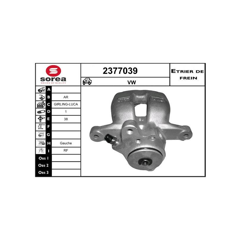 Étrier de frein EAI
