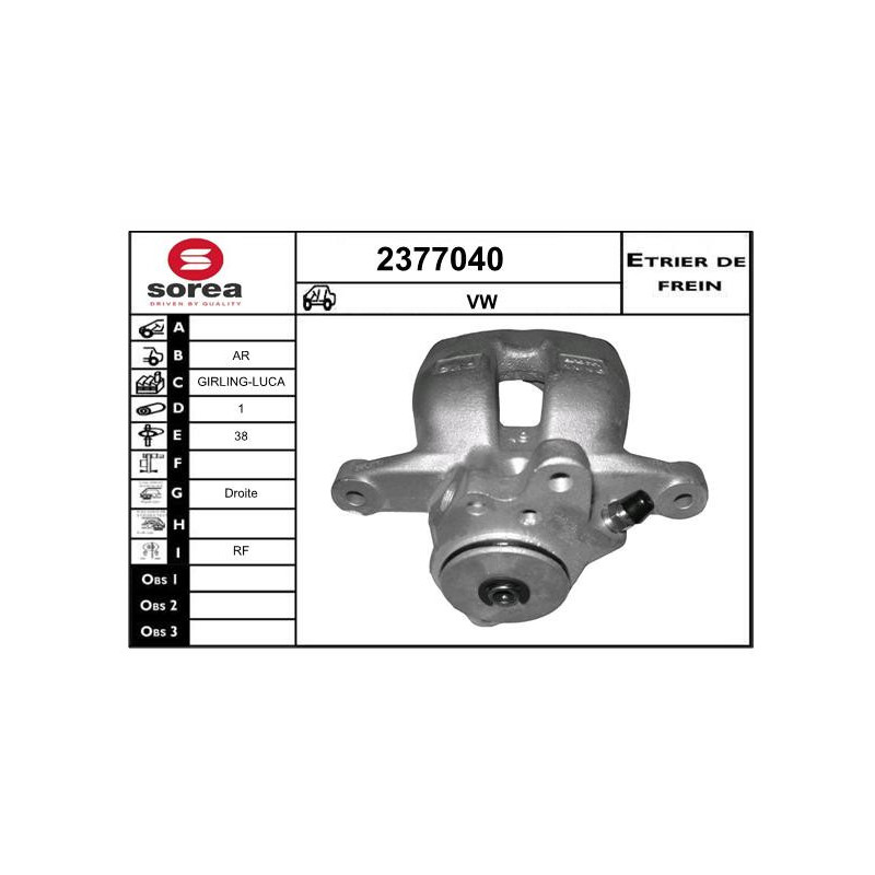 Étrier de frein EAI