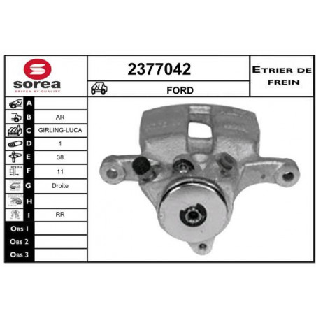 Étrier de frein EAI