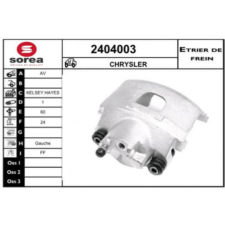 Étrier de frein EAI