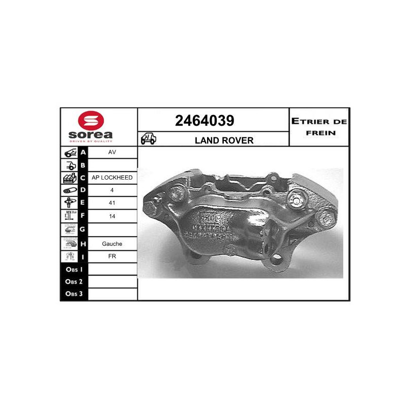 Étrier de frein EAI