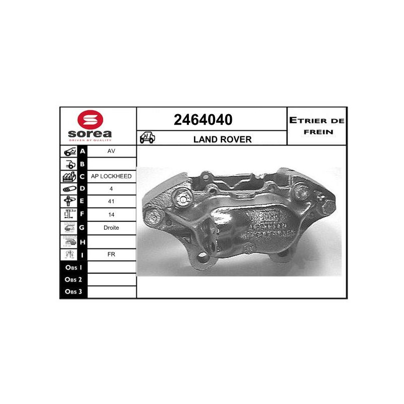 Étrier de frein EAI