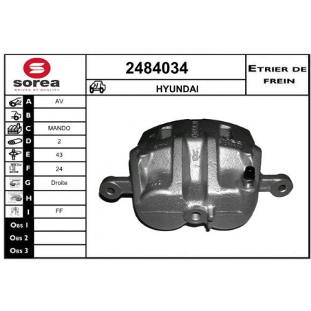 Étrier de frein EAI