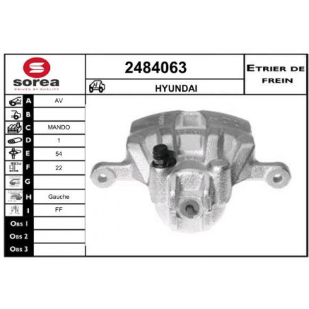 Étrier de frein EAI