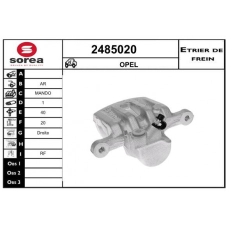 Étrier de frein EAI