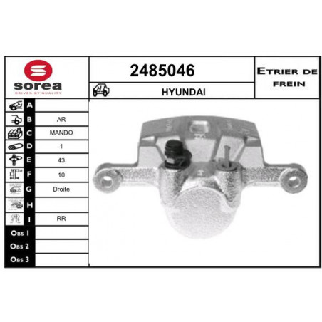 Étrier de frein EAI