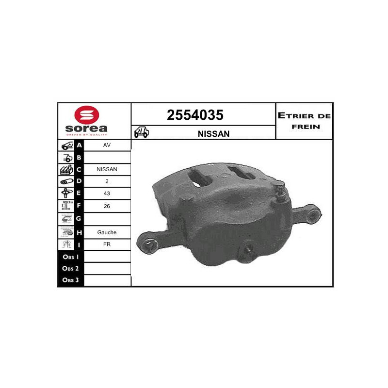 Étrier de frein EAI