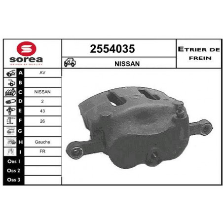 Étrier de frein EAI