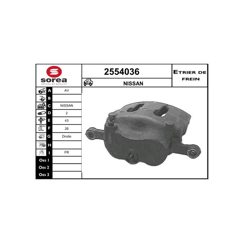 Étrier de frein EAI