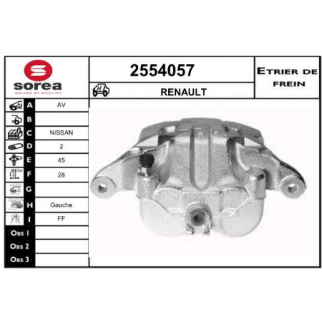 Étrier de frein EAI