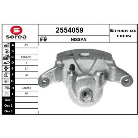 Étrier de frein EAI