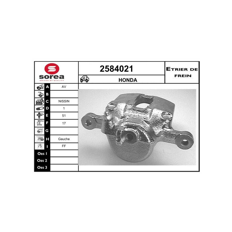 Étrier de frein EAI