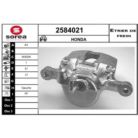 Étrier de frein EAI