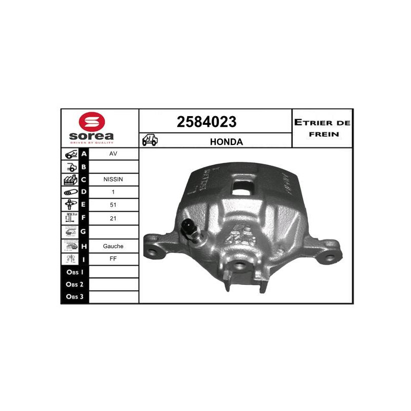 Étrier de frein EAI