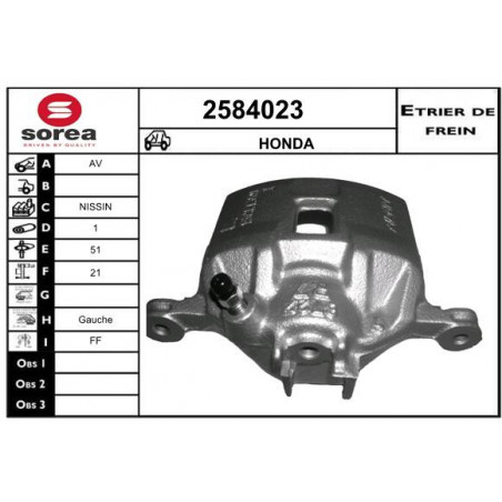 Étrier de frein EAI