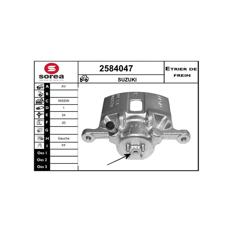 Étrier de frein EAI