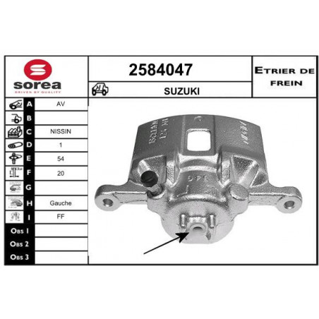 Étrier de frein EAI