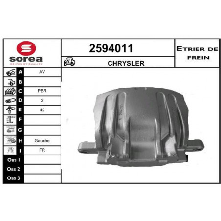 Étrier de frein EAI