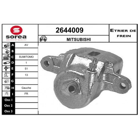Étrier de frein EAI