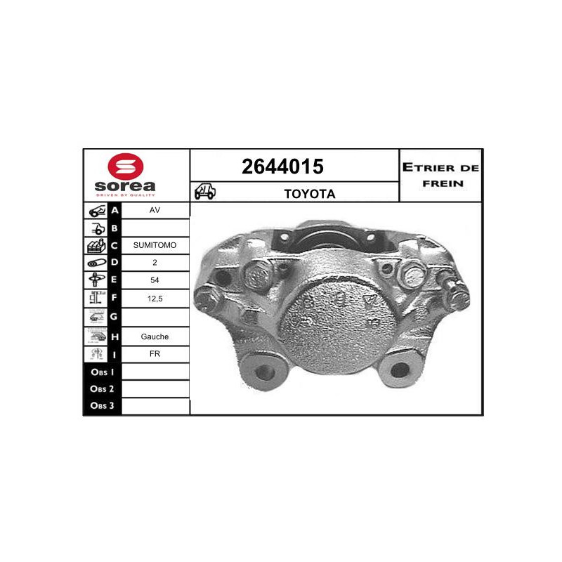 Étrier de frein EAI