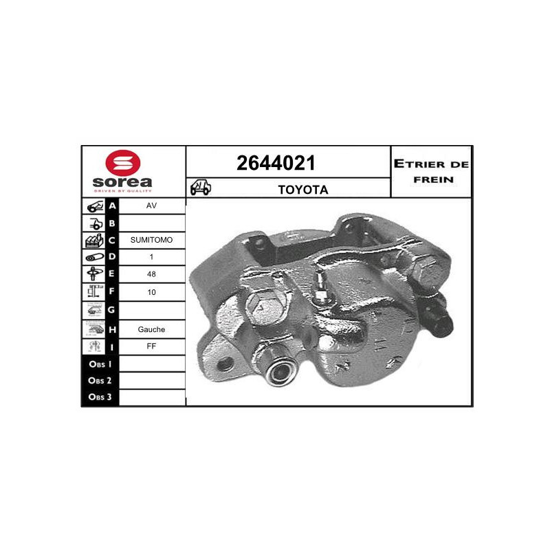 Étrier de frein EAI