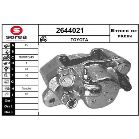 Étrier de frein EAI