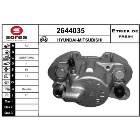 Étrier de frein EAI