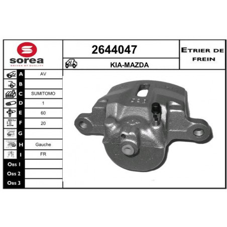 Étrier de frein EAI