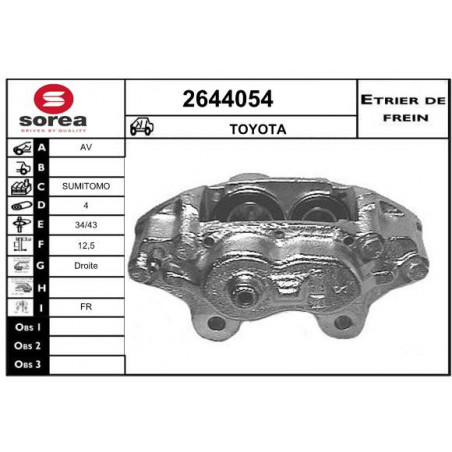 Étrier de frein EAI