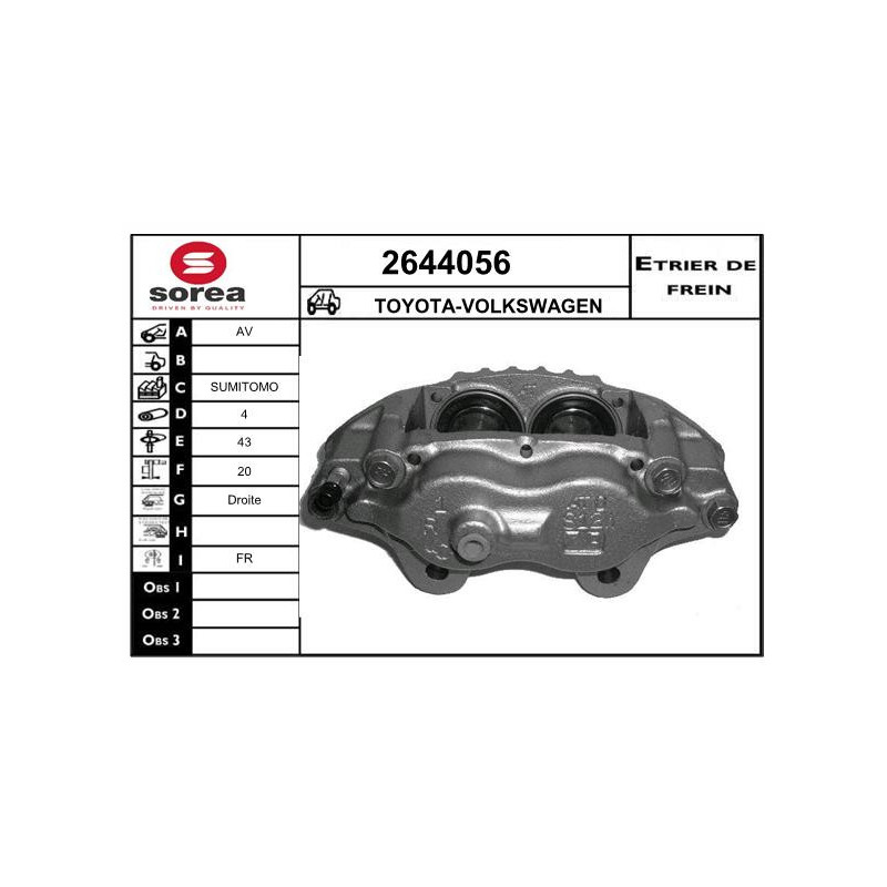 Étrier de frein EAI