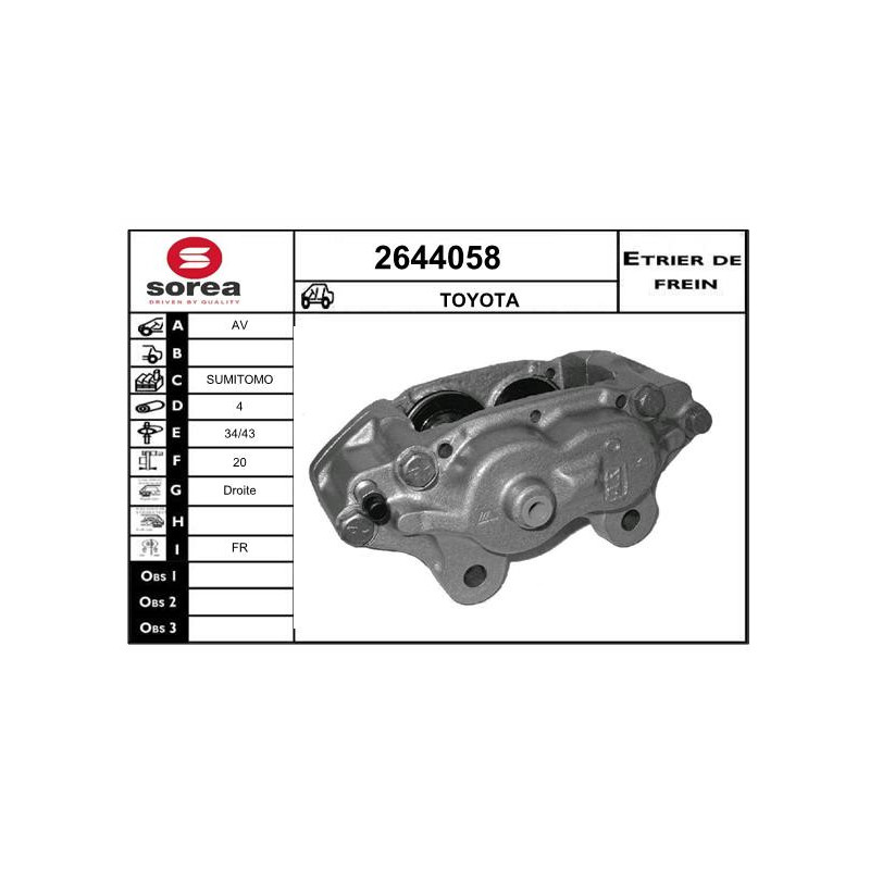 Étrier de frein EAI