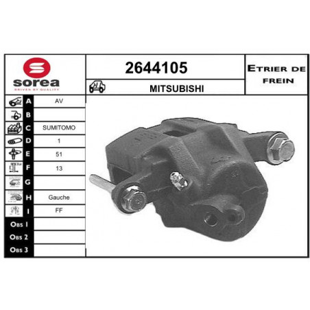 Étrier de frein EAI