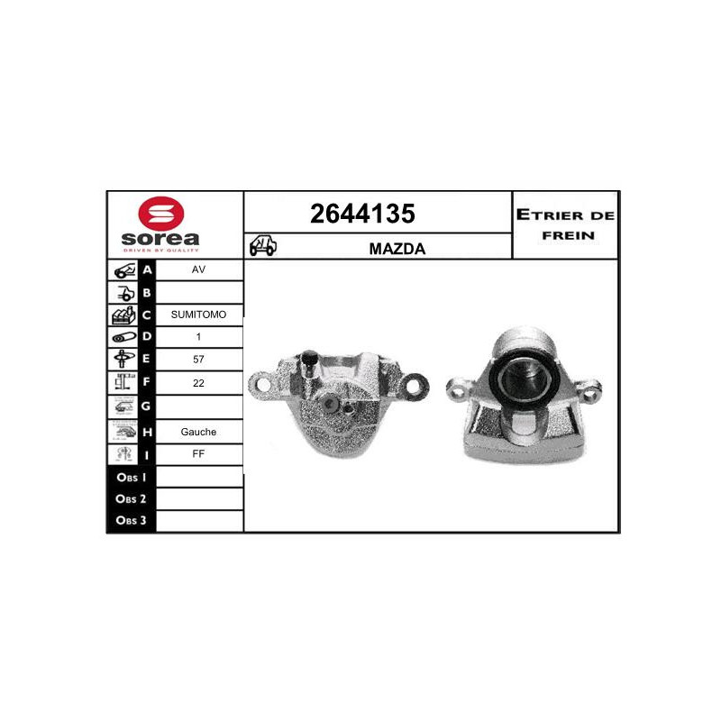 Étrier de frein EAI