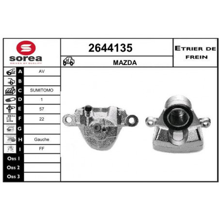 Étrier de frein EAI