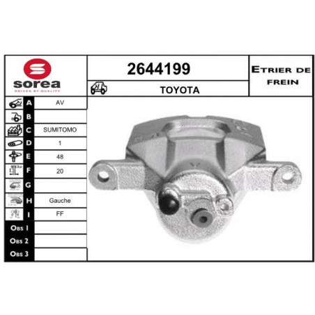 Étrier de frein EAI
