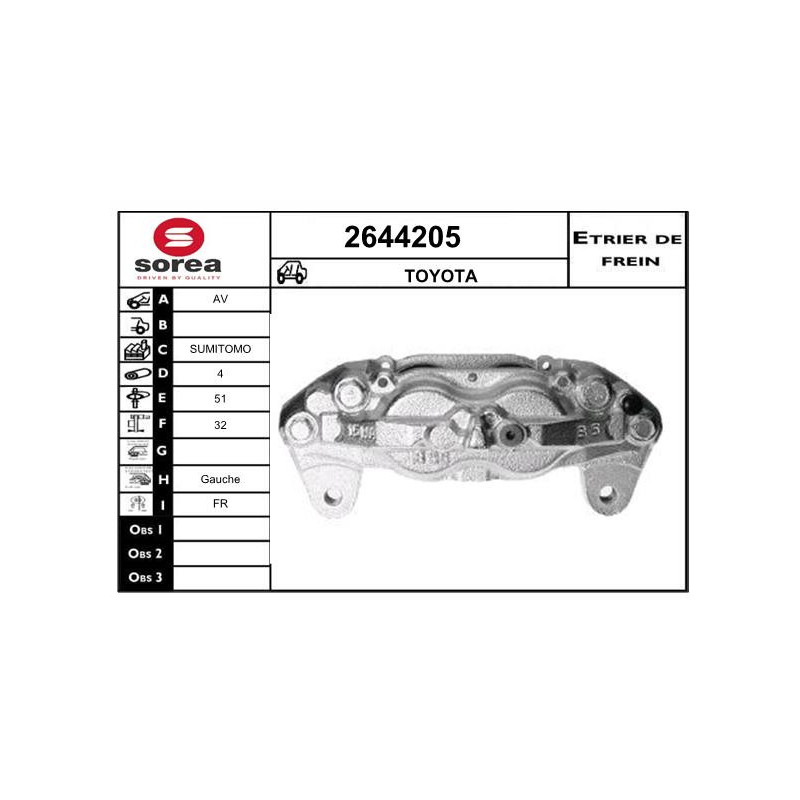 Étrier de frein EAI