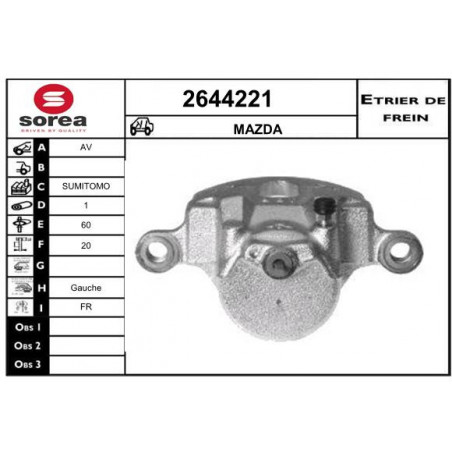 Étrier de frein EAI