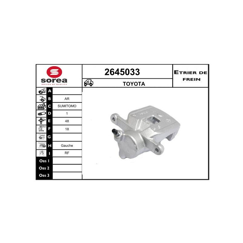 Étrier de frein EAI