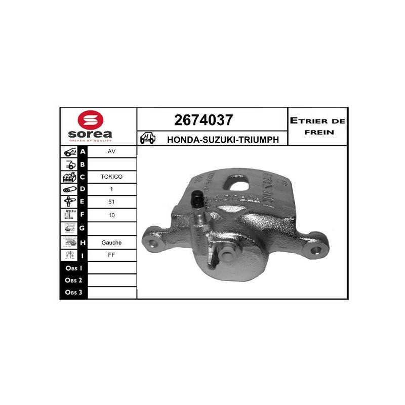 Étrier de frein EAI